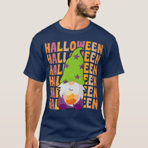 Gnome With Candy 70s 80s Retro Vintage Style Hallo T-Shirt