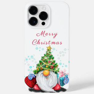 Gnome with Christmas Tree Hat and Gift For You Case-Mate iPhone 14 Pro Max Case