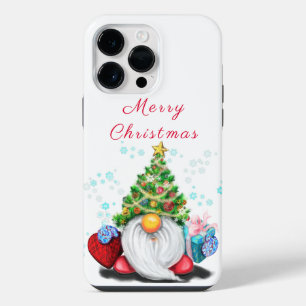 Gnome with Christmas Tree Hat and Gift For You iPhone 14 Pro Max Case
