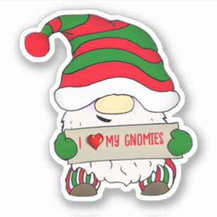 Gnome With Green and White Hat Christmas
