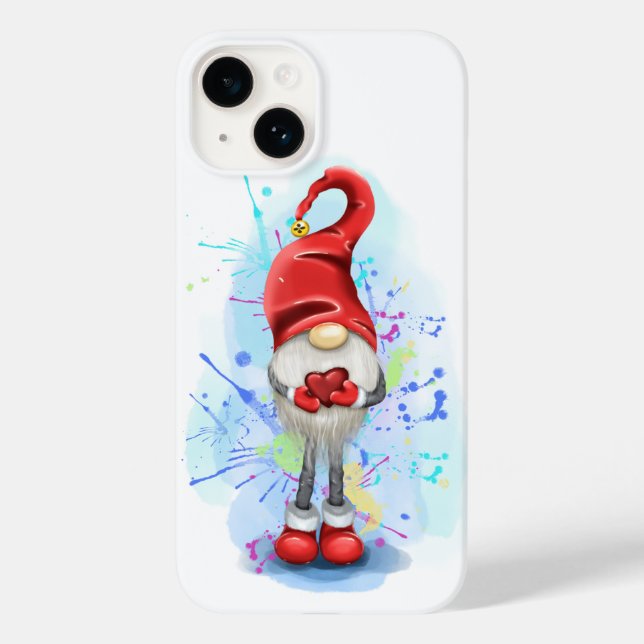 Gnome with heart iPhone / iPad case (Back)