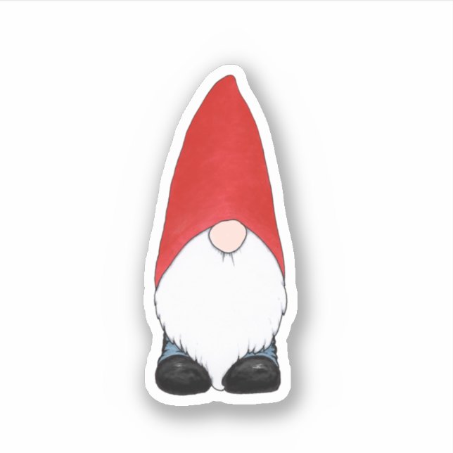 Gnome With Short Red Hat (Front)