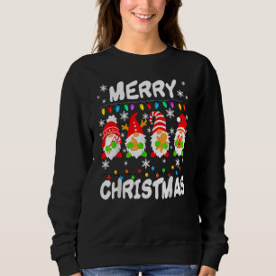Gnome Xmas Pyjamas Garden Merry Christmas Matching Sweatshirt