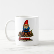 Gnomeman Bites When Startled Funny Fantasy Gnome