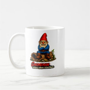 Gnomeman Bites When Startled Funny Fantasy Gnome  Coffee Mug