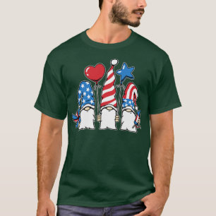 Gnomes 4th of July USA Independence Day Patriotic T-Shirt