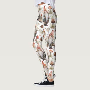 Gnomes and Mushrooms Leggings - Cute