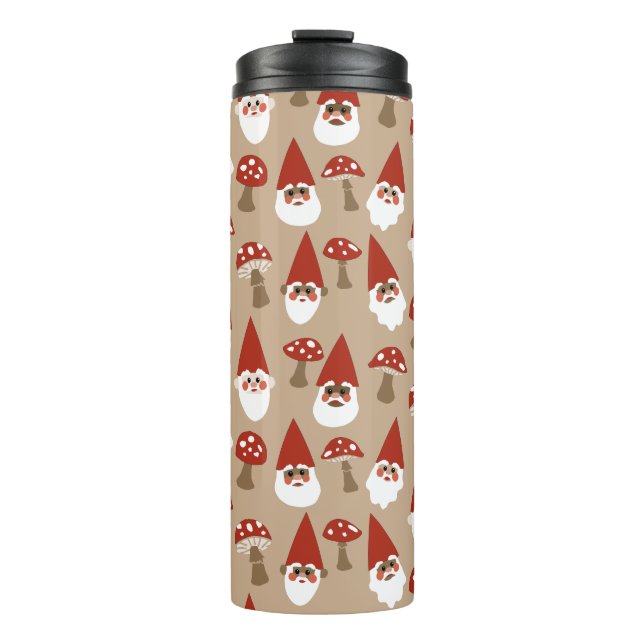 Gnomes and Mushrooms Thermal Tumbler (Front)