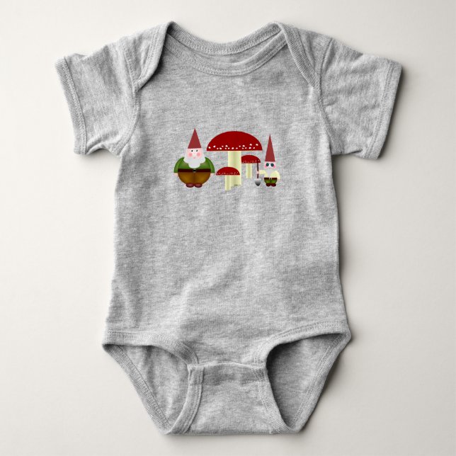 Gnomes Baby Bodysuit (Front)