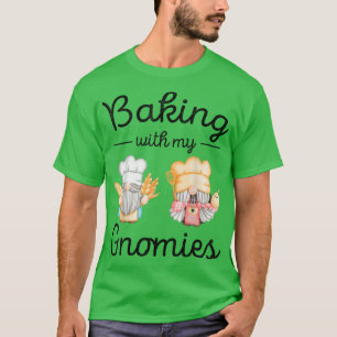 Gnomes Baking Women Funny Gnome Lover 1816 T-Shirt