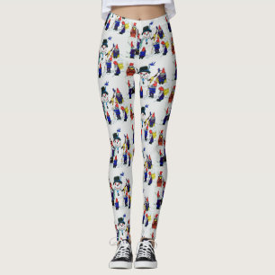 GNOMES BUILD SNOWMAN  LEGGINGS