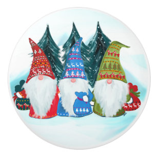 Gnomes Ceramic Knob