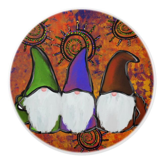  GNOMES               CERAMIC KNOB (Front)