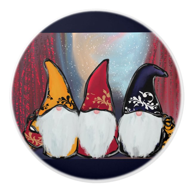  GNOMES         CERAMIC KNOB (Front)