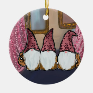 GNOMES CERAMIC ORNAMENT