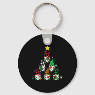 Gnomes Christmas Tree Funny Xmas Holidays Men Wome Keychain