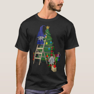 Gnomes Decorating Christmas Tree Cute Gnomes T-Shirt