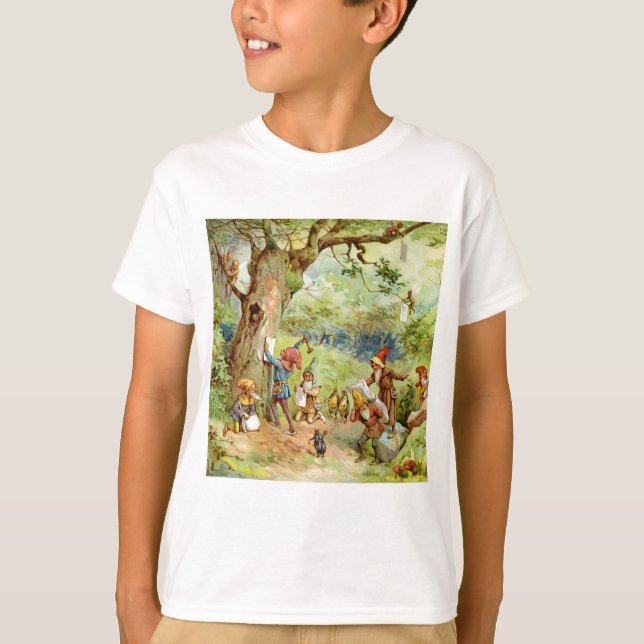 Gnomes, Elves and Fairies in the Magical Forest T-Shirt (Front)
