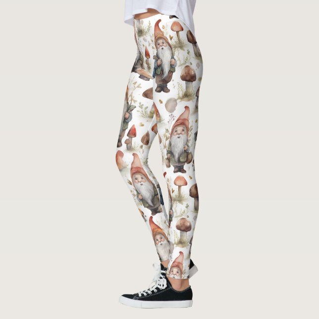 Gnomes et champignons Leggings - mignonne (Gauche)