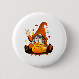 Gnomes Fall Autumn Cute Halloween Thanksgiving Lon 2 Inch Round Button