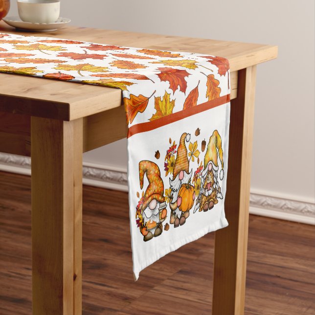 Gnomes For Thanksgiving  Short Table Runner (In Situ)
