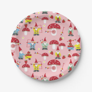 Gnomes Garden Party Paper Plates