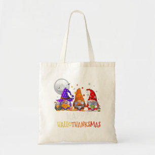 Gnomes Happy Hallothanksmas Halloween Christmas Th Tote Bag