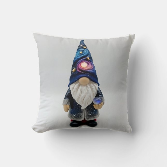 Gnome's Heartfelt Gift Throw Pillow (Front)