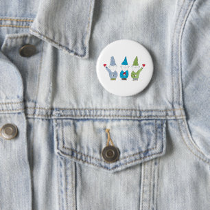 Gnomes Holding Hearts 2 Inch Round Button