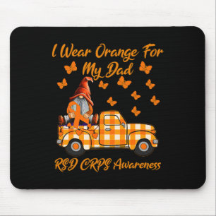 Gnomes I Wear Orange For My Dad Rsd Crps Awareness Mouse Pad