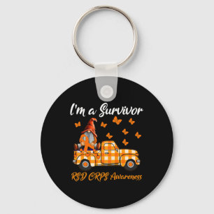 Gnomes I'm A Survivor Rsd Crps Awareness Keychain