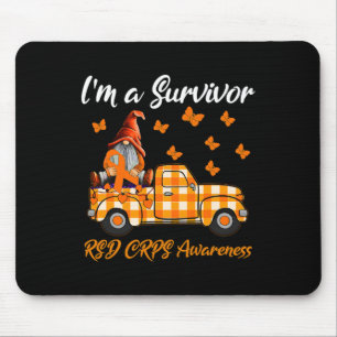 Gnomes I'm A Survivor Rsd Crps Awareness Mouse Pad