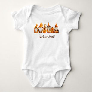 Gnomes in a Row - Trick or Treat! Baby Bodysuit