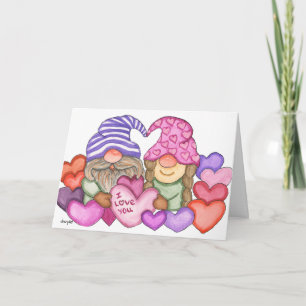 Gnomes in Love Card