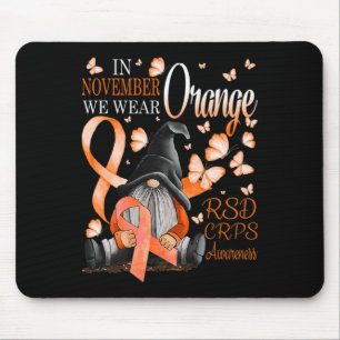 Gnomes In November We Wear Orange CRPS Awareness B Mouse Pad