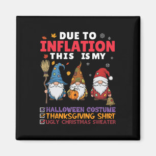 Gnomes Inflation Halloween Thanksgiving Christmas Magnet