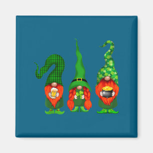 Gnomes Leprechaun St Patricks Day Beer Clover Iri- Magnet