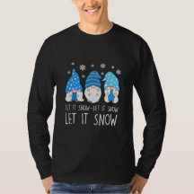 Gnomes Let It Snow Christmas season greetings