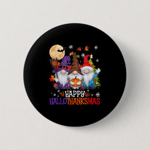 Gnomes Lover Halloween Merry Christmas Happy Hallo 2 Inch Round Button
