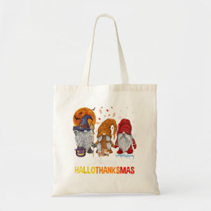 Gnomes Lover Halloween Merry Christmas Happy Hallo Tote Bag
