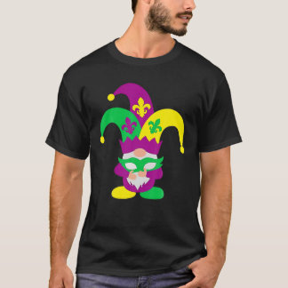 Gnomes Mardi Gras Gnome Fleur De Lis Fat Tuesday T-Shirt