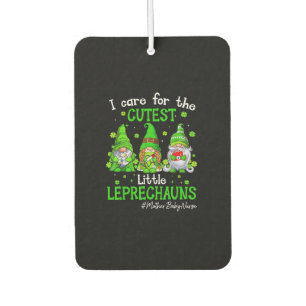 Gnomes Mother Baby Nurse St Patrick's Day Leprecha Air Freshener