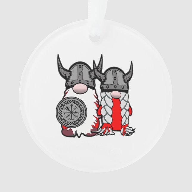 Gnomes nordiques mignons Viking Tomte Couple Scand (devant)