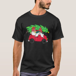 Gnomes On Car Christmas Cute X-Mas Pajama Boys Gir T-Shirt