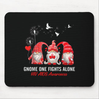 Gnomes One Fights Alone Hiv Aids Awareness  Mouse Pad