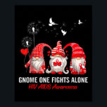Gnomes One Fights Alone Hiv Aids Awareness  Poster<br><div class="desc">Gnomes One Fights Alone Hiv Aids Awareness</div>
