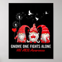 Gnomes One Fights Alone Hiv Aids Awareness 