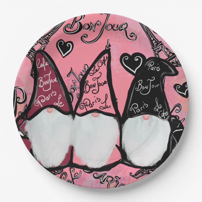  GNOMES          PAPER PLATE (Front)