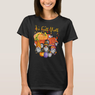 Gnomes Pumpkin It's Fall Y'all Autumn Truck Cute H T-Shirt