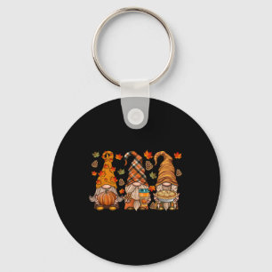 Gnomes Pumpkin Spice Coffee Latte Fall Autumn Than Keychain
